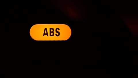 ABS warning light in car dashboard 库存影片 102624162