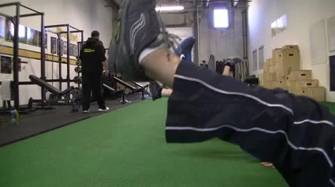 Abs Work Out Stock Footage 13988528