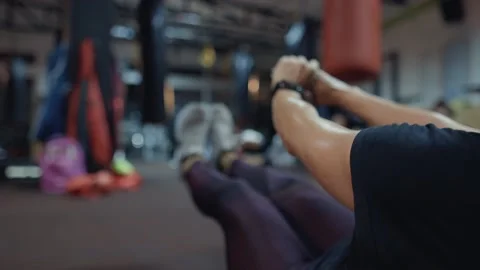 Abs workout group Stock Footage 143169741