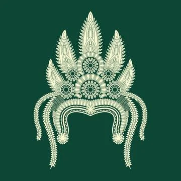 Absara crown style vector design Stock Illustration