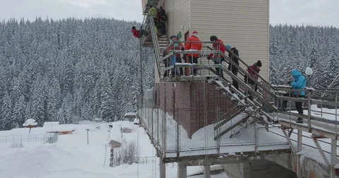 Abseiling, Basic Alpine Mountaineering Course 스톡 동영상 112134803