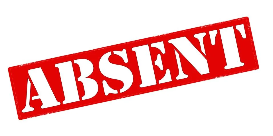 Absent Stock Illustration