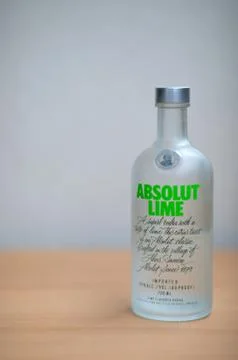 Absolut Lime Vodka. Stock Photos