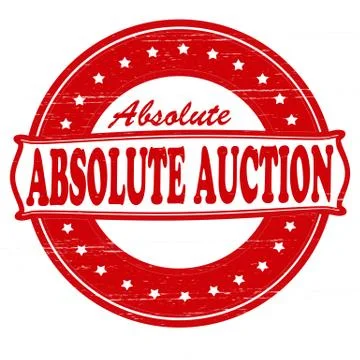 Absolute auction Stock Illustration