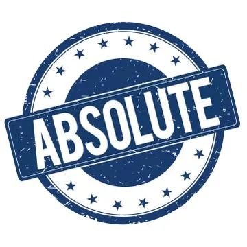 ABSOLUTE stamp sign Stock Illustration