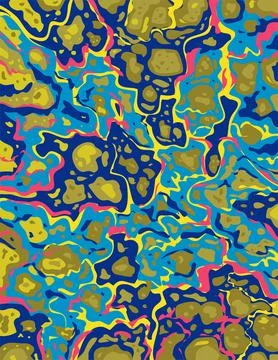 Absolute Zero Blue Inkscape Suminagashi Kintsugi Japanese Ink Marbling Paper  Illustrazione stock