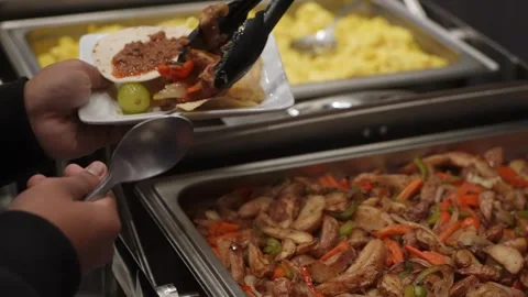 An absolutely delicious breakfast spread featuring mouthwatering tacos and Stock Footage 295731233