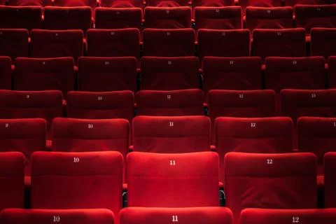 Absolutely empty auditorium with no visitors Stock Photos