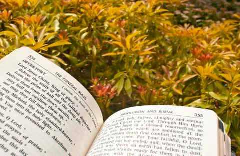 Absolution and burial Stock Photos