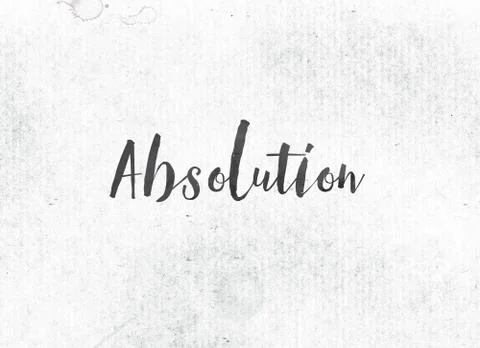 Absolution Concept Painted Ink Word and Theme Иллюстрация