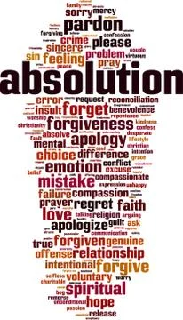 Absolution word cloud Stock Illustration