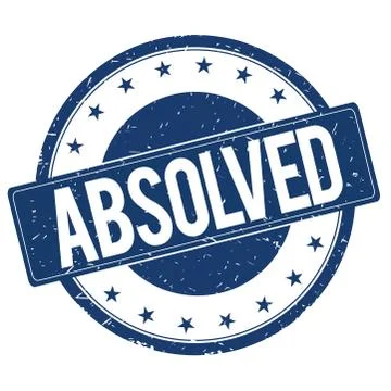 ABSOLVED stamp sign Illustrazione stock