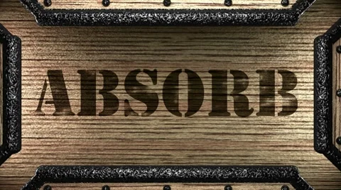 Absorb on wooden stamp Stock Footage 8607853