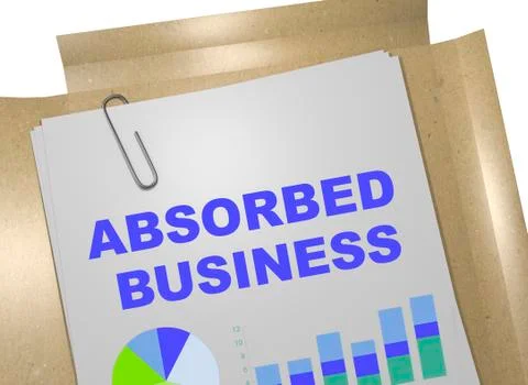Absorbed Business concept Stock Illustration