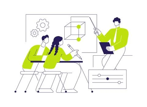 Absorbing information isolated cartoon vector illustrations. Ilustración de archivo