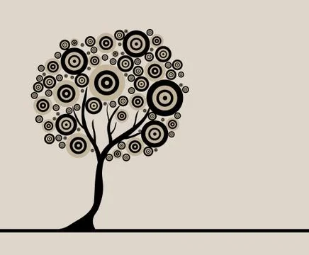 Absract artistic tree Stock Illustration