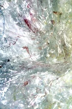 Absract background of shiny plastic and bubbles dreating bright sci-fi styl.. Foto stock