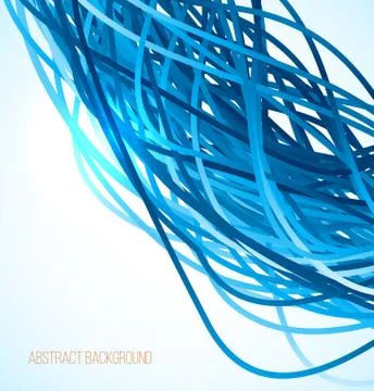 Absract blue background with lines Stock Illustration