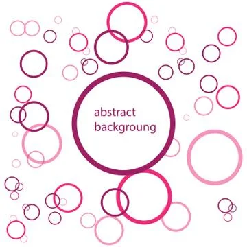 Absract Flat Bubble Icons Isolated on the white Background. Stock Illustration