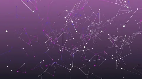 Absract geometry background with lines and dots Stock Footage 77167700