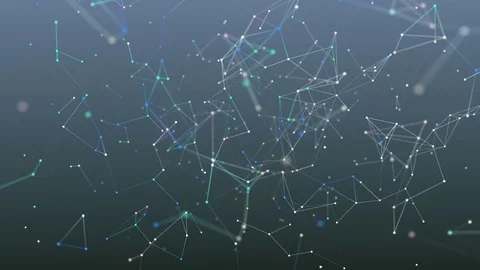 Absract geometry background with lines and dots Stock Footage 77173800