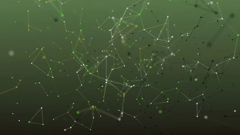 Absract geometry background with lines and dots Stock Footage 77175324