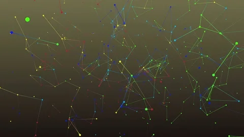 Absract geometry background with lines and dots Stock Footage 77177512