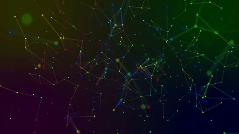 Absract geometry background with lines and dots Stock Footage 77178245