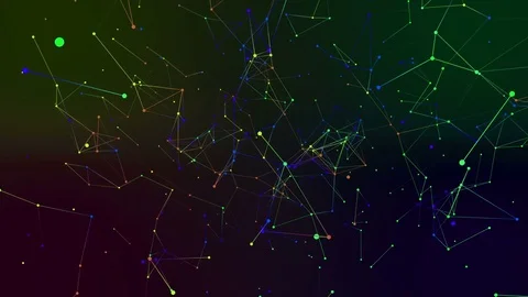 Absract geometry background with lines and dots Stock Footage 77185575