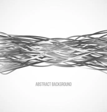 Absract gray background with horizontal lines Stock Illustration