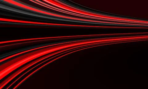 Absract red black lines speed curve motion dynamic geometric design modern Stock Illustration