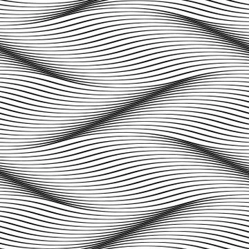 Absract seamless pattern background waves surface Illustrazione stock