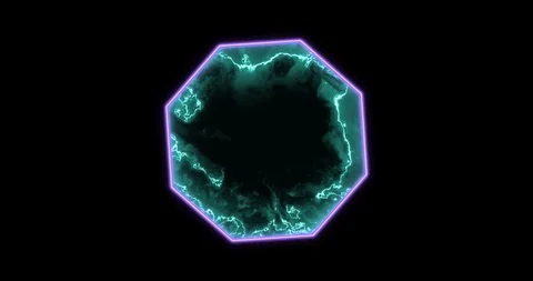 Abstact background with glowing octagon. Stock Footage 120804126