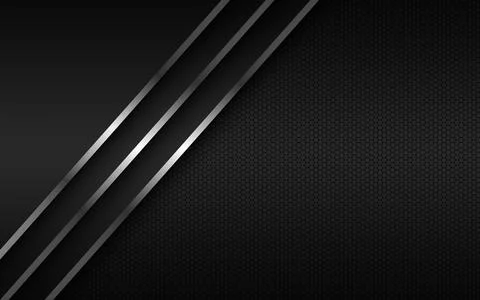 Abstact background with silver lines on overlapped layers and polygonal pattern Illustrazione stock