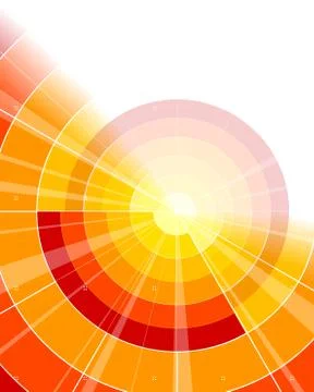 Abstact bright concentric shape Stock Illustration