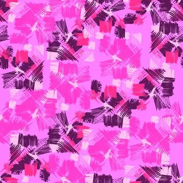 Abstact brush strokes seamless pattern. Cross Hatching. Urban wallpaper. Grun Stock Illustration