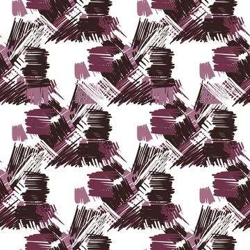Abstact brush strokes seamless pattern. Cross Hatching. Urban wallpaper. Grun Stock Illustration