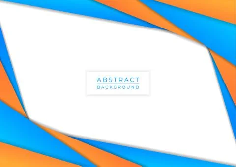 Abstact colorful background overlap shape cyan and yellow bright Stock Illustration