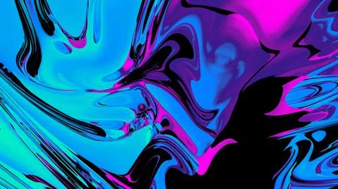 Abstact creative fluid colors backgrounds. Trendy Vibrant Fluid Colors. 3d re Stock-Illustration