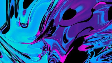 Abstact creative fluid colors backgrounds. Trendy Vibrant Fluid Colors. 3d re Stock Illustration