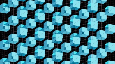 Abstact cubes loop version 03 Stock Footage 50767088