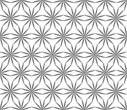 Abstact floral seamless pattern. Star shape texture. Oriental or Illustrazione stock