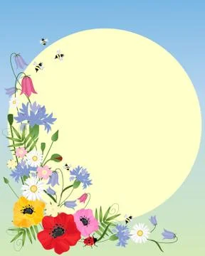 Abstact flowers Stock Illustration