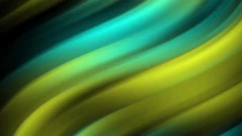 Abstact Liquid Waves Yellow Turquoise Color Background. Vidéo 162185409