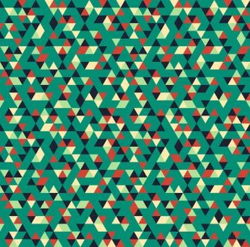 Abstact mosaic seamless pattern Stock Illustration