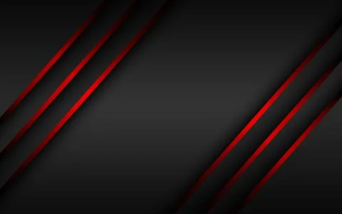 Abstact red line vector background. Overlapped layers on black background Stock Illustration