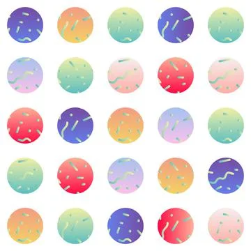 Abstact seamless pattern with colorful circles. Stock Illustration