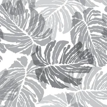 Abstact seamless pattern. Floral jungle palm leaves texture Stock Illustration