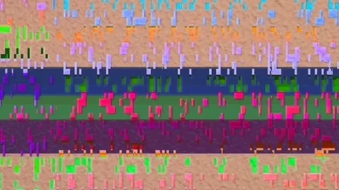 Abstact video background with bright stripes in style glitch. Stockbeeldmateriaal 70497907