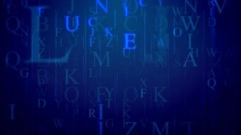 Abstarct  3d rendering of an electronic mail with shining English letters,spa Stock Illustration